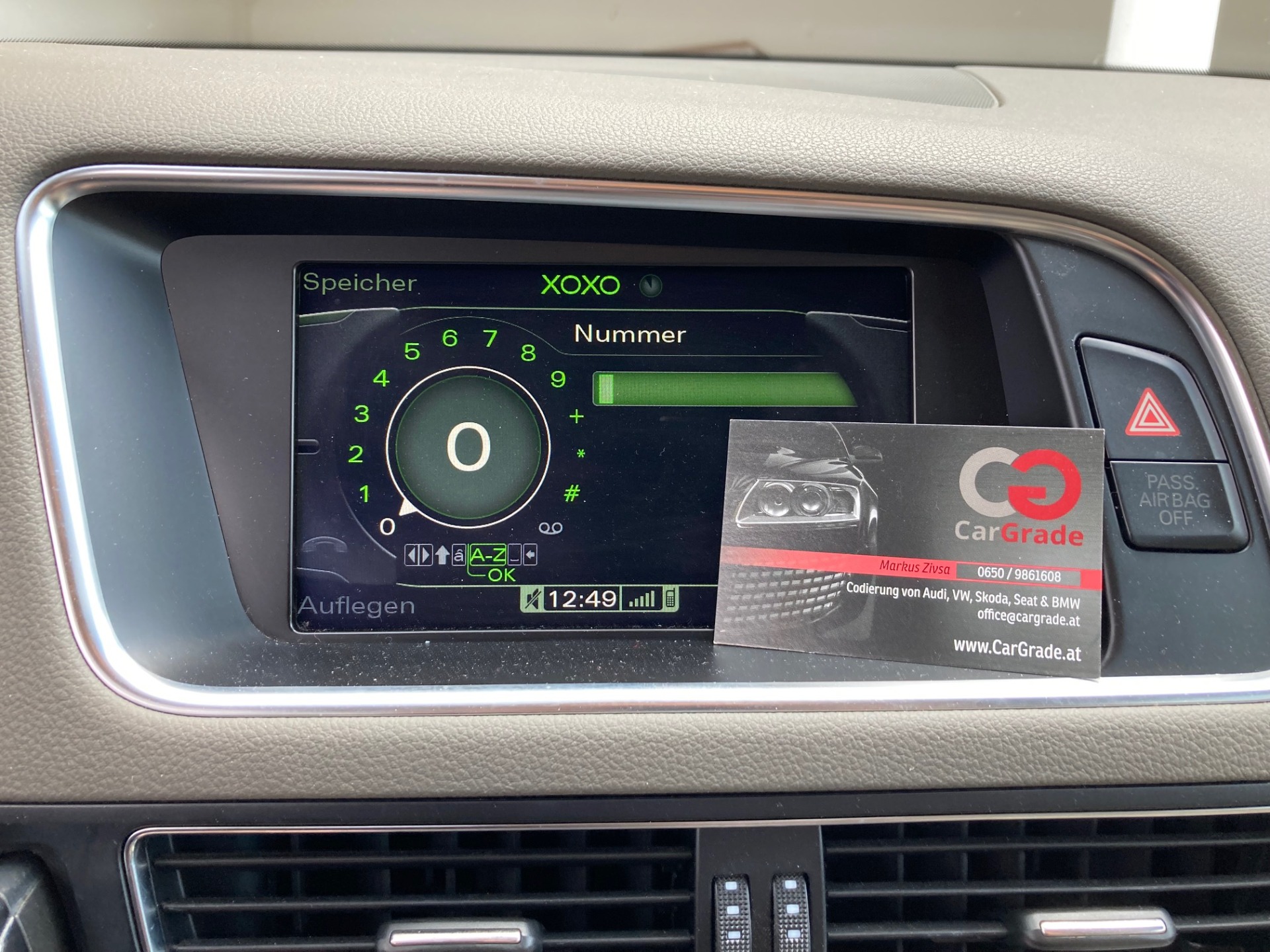 Audi A4 (8K) VCDS Codierungsliste / Freischaltungen